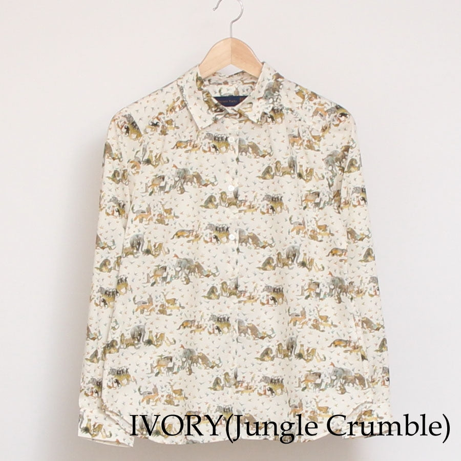 【20％OFF】【IVORYサイズ1のみ ラスト1点】24animals長袖レギュラーシャツ(2409)
