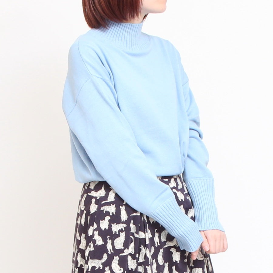 【MINTのみ】mao madeソフトコットンハイネックプルオーバー(2411)