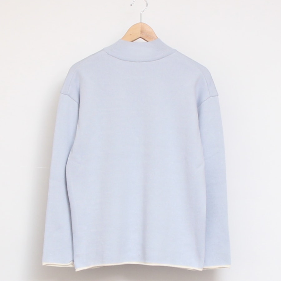 【再値下げ】NARUロール配色ニットプルオーバー