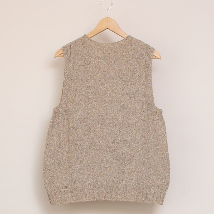 OTA KNITコットンリネンシルクネップベスト