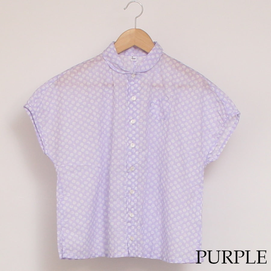 【PURPLEのみラスト1点】to touchランダムDOTシャツ