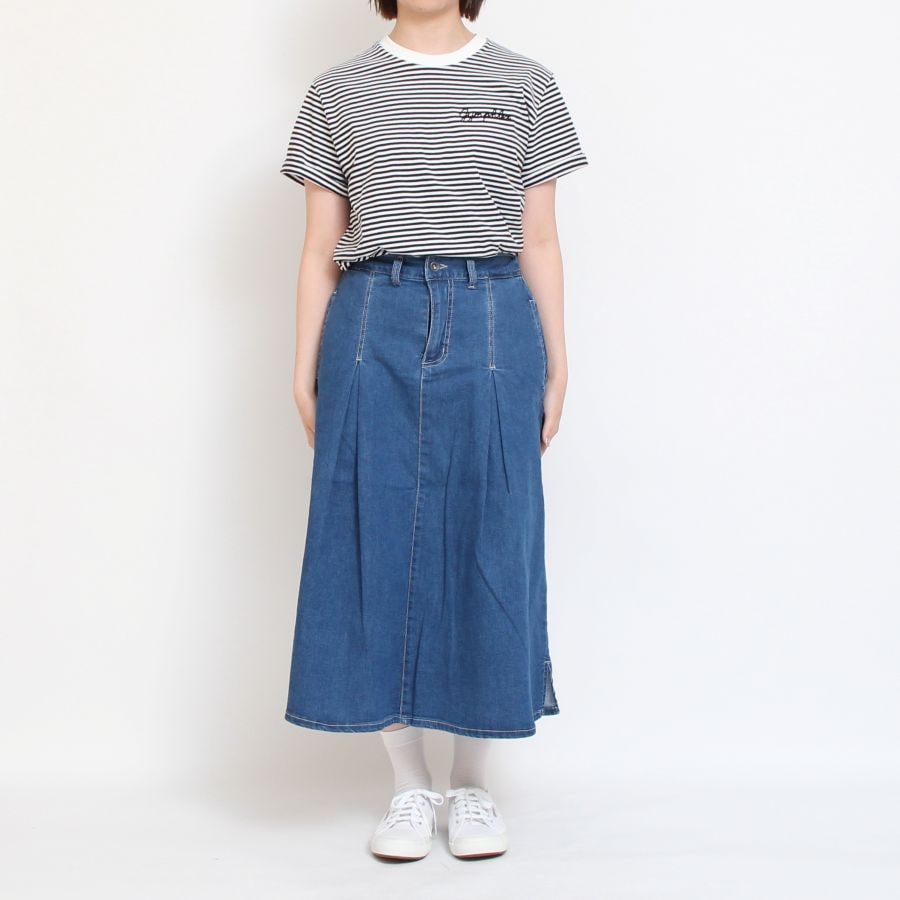 【WHITEラスト1点】GYMPHLEXロゴ刺繍Tシャツ
