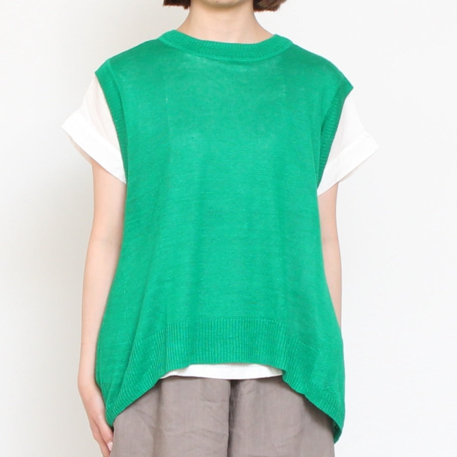 【40%OFF】【ラスト1点ずつ】Mao madeリネンAラインベスト