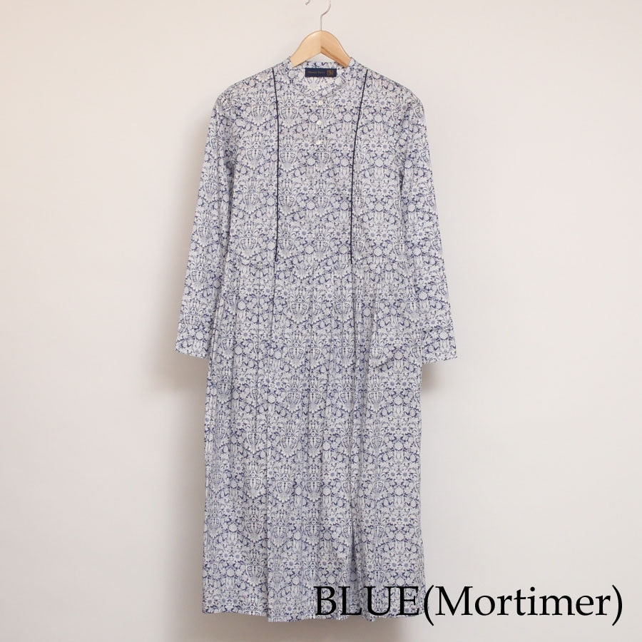 【30％OFF】【BLUEのみ 残り僅か】LIBERTY長袖パイピング使いワンピース(2502)