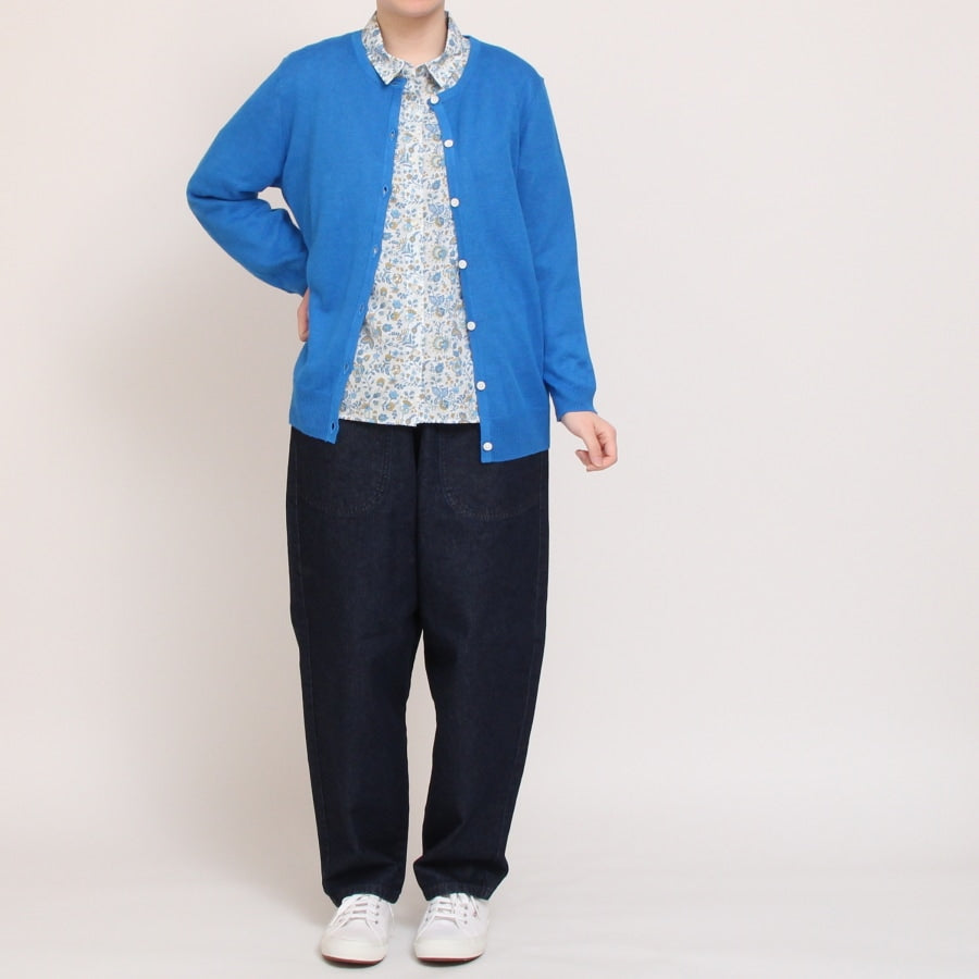 【BLACKのみ残り僅か】mao made UVカットリネン クルーネックカーディガン25