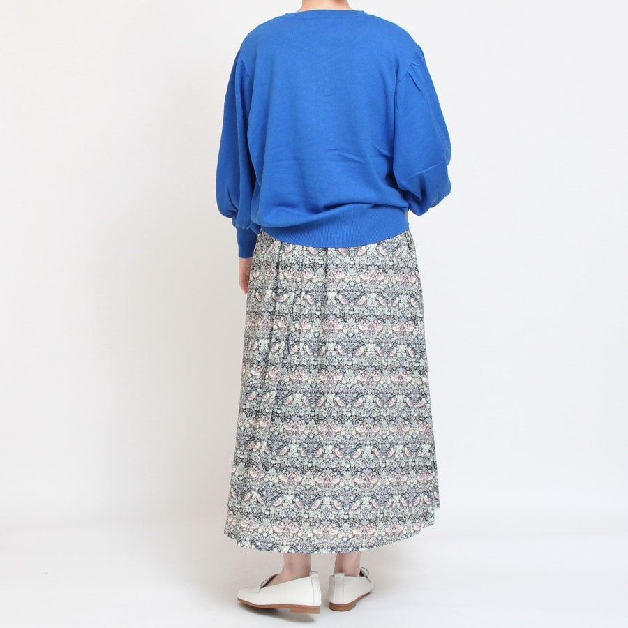 【20％OFF】【GRAYラスト１点】リバティサイド釦スカート80cm(2508)