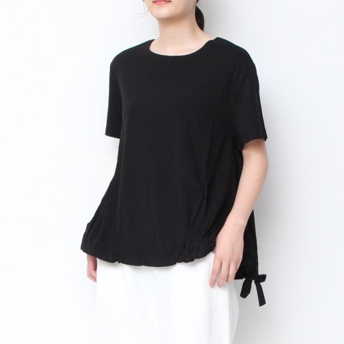 【70%OFF】【WHITEのみラスト1点】Kelenワイド裾ギャザープルオーバー