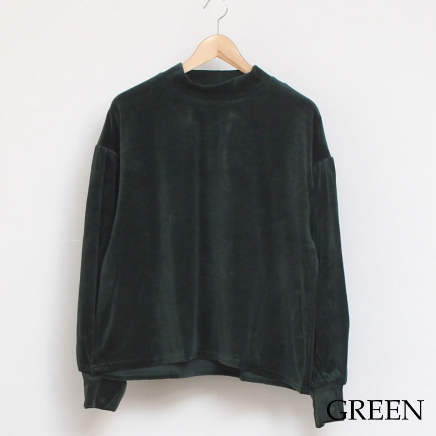 【50%OFF】【GRAYのみラスト１点】NARUベロアラウンドプルオーバー