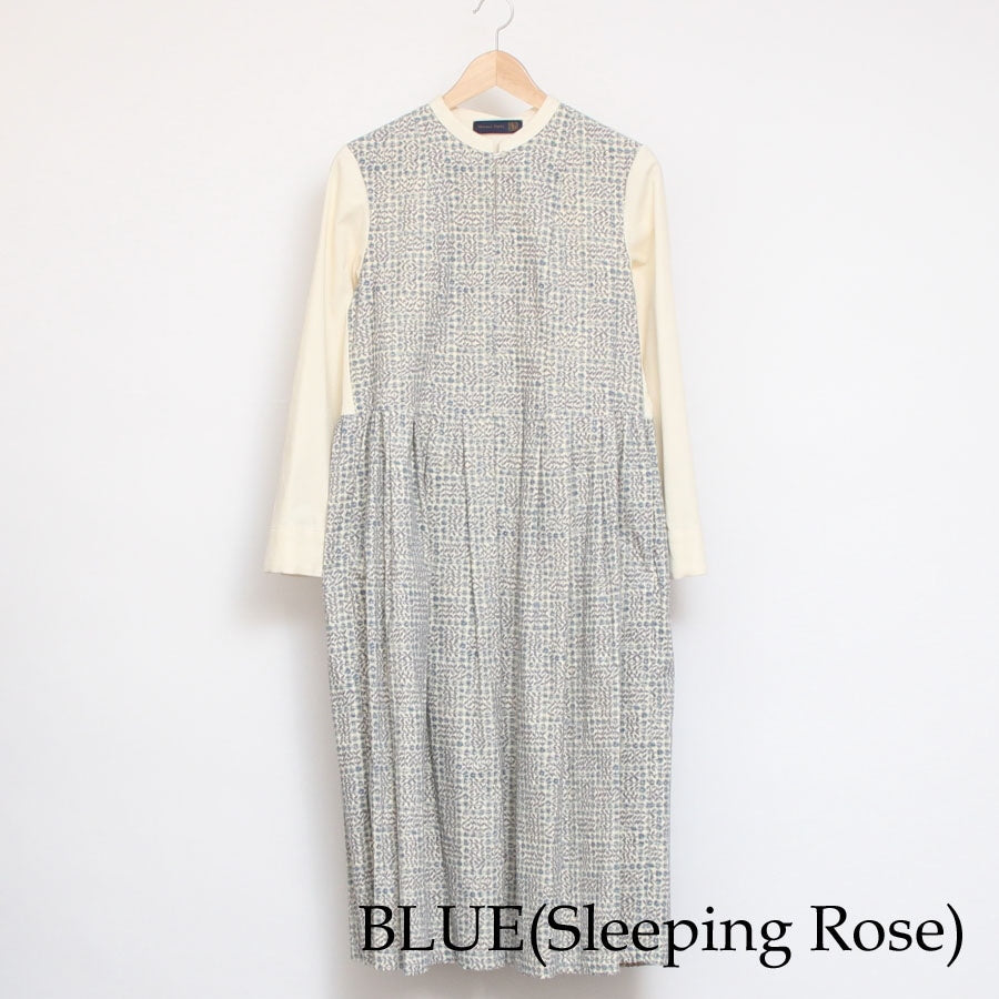 【20％OFF】【CAMELのみ】コーデュロイLIBERTY切替キーネックワンピース2411