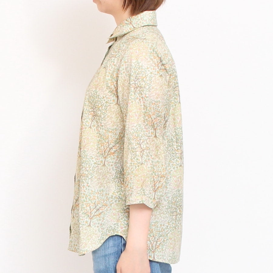【20%OFF】【残り僅か】HOKKOH 7分袖レギュラーシャツ(2506)