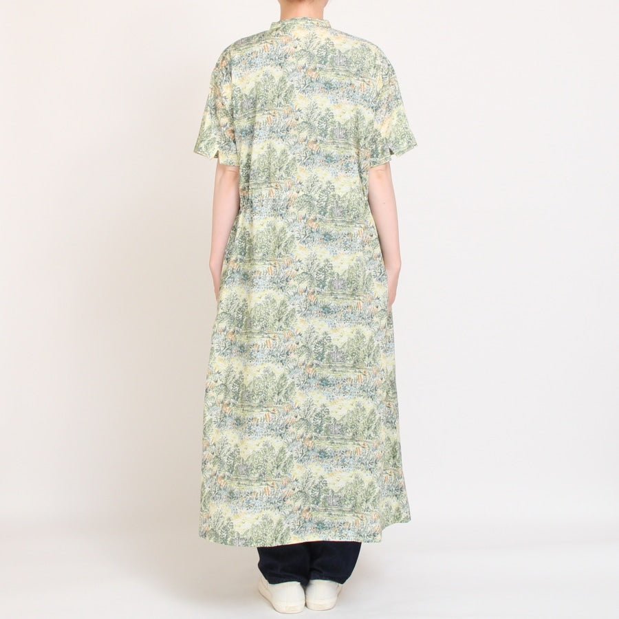 【期間限定20％OFF】【BLUEラスト1点・本店限定商品】リバティ半袖ドロストワンピース(2508)