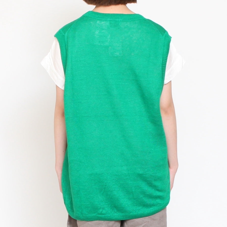 【40%OFF】【ラスト1点ずつ】Mao madeリネンAラインベスト
