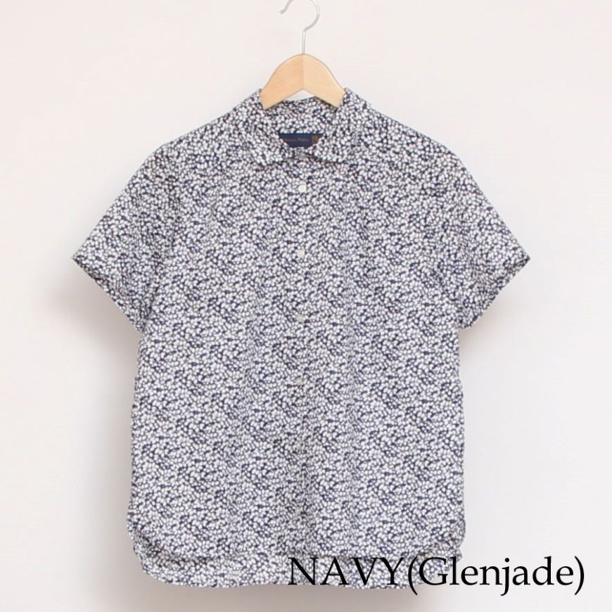 【20%OFF】【サイズ２のみ ラスト１点ずつ】リバティ半袖レギュラーシャツ(2408)