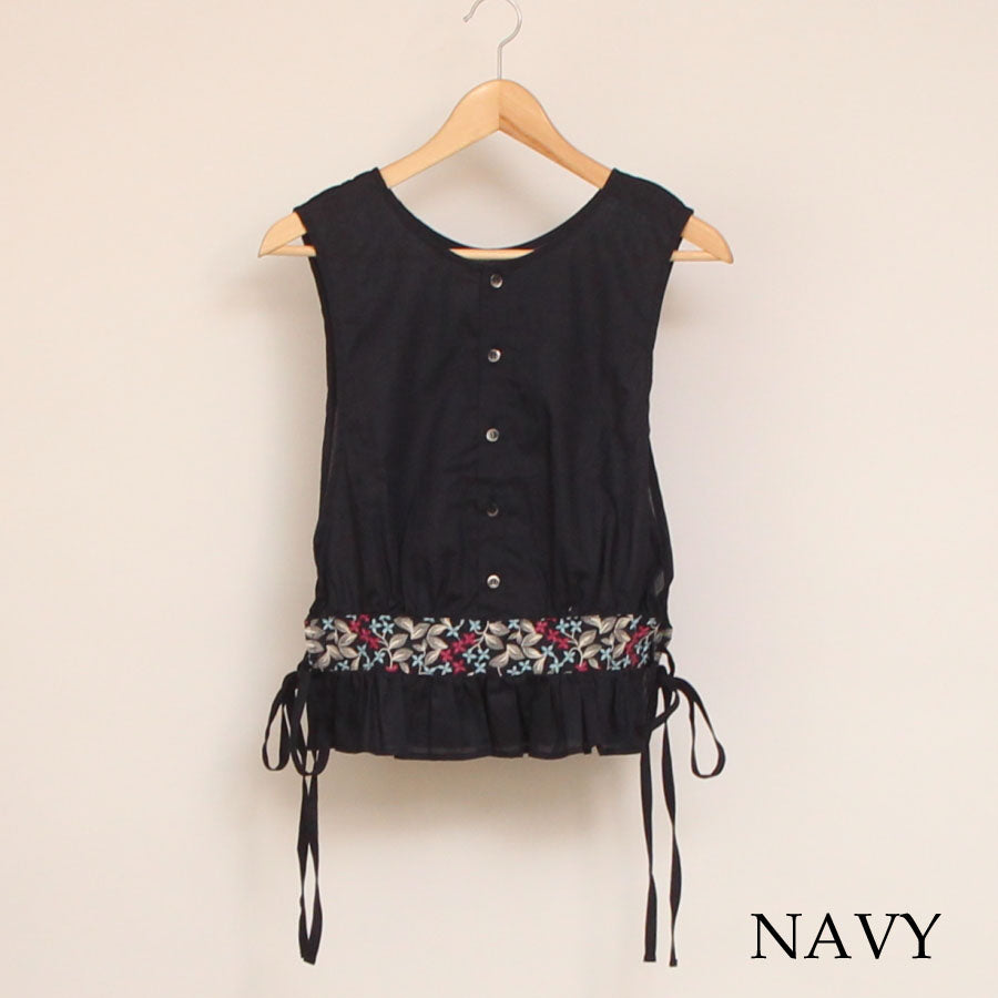 NARUフラワー刺繍2WAYベスト