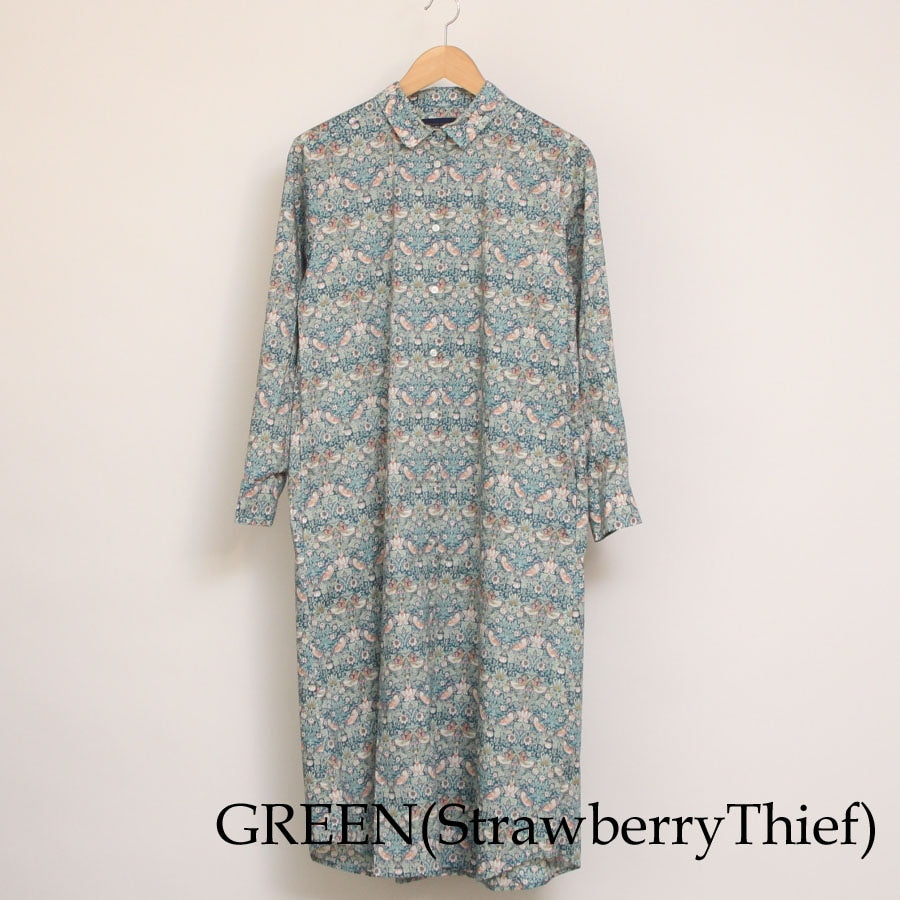 LIBERTY長袖レギュラーカラーワンピース(2503)