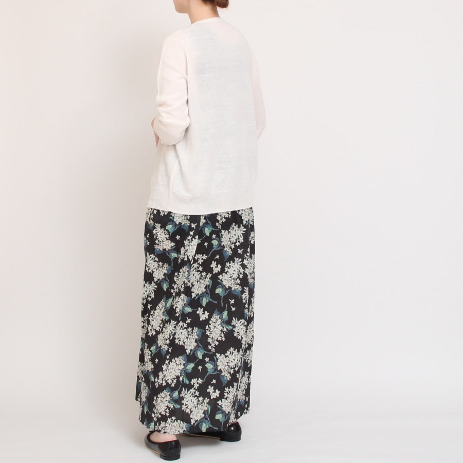 【BLACKのみ残り僅か】mao made UVカットリネン クルーネックカーディガン25