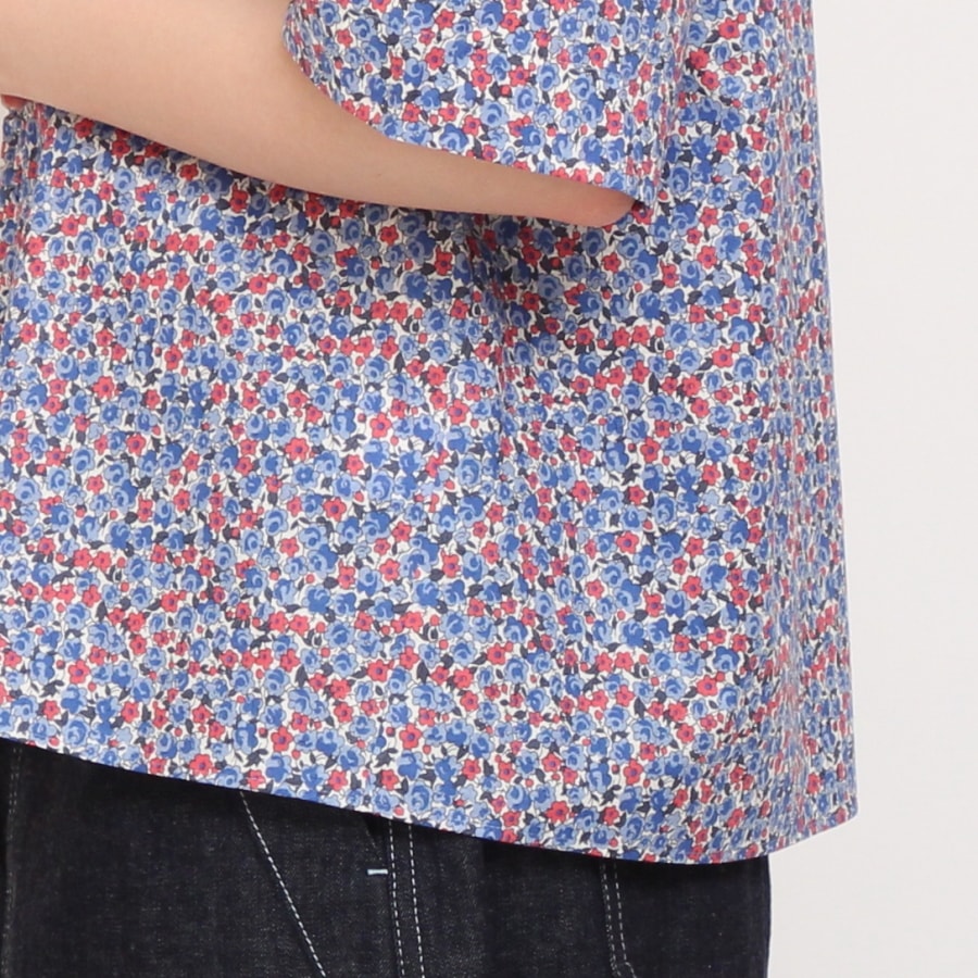 【20%OFF】【YELLOW・REDのみ ラスト1点】HOKKOH LIBERTY フロントフリルシャツ(2506)