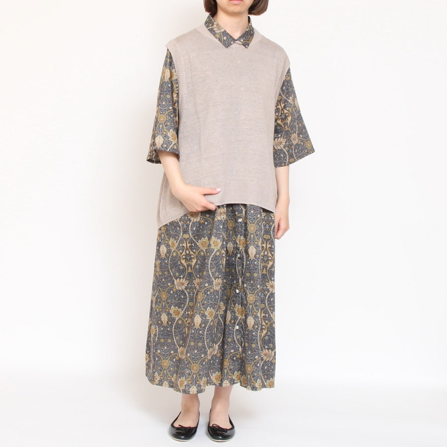 【40%OFF】【ラスト1点ずつ】Mao madeリネンAラインベスト