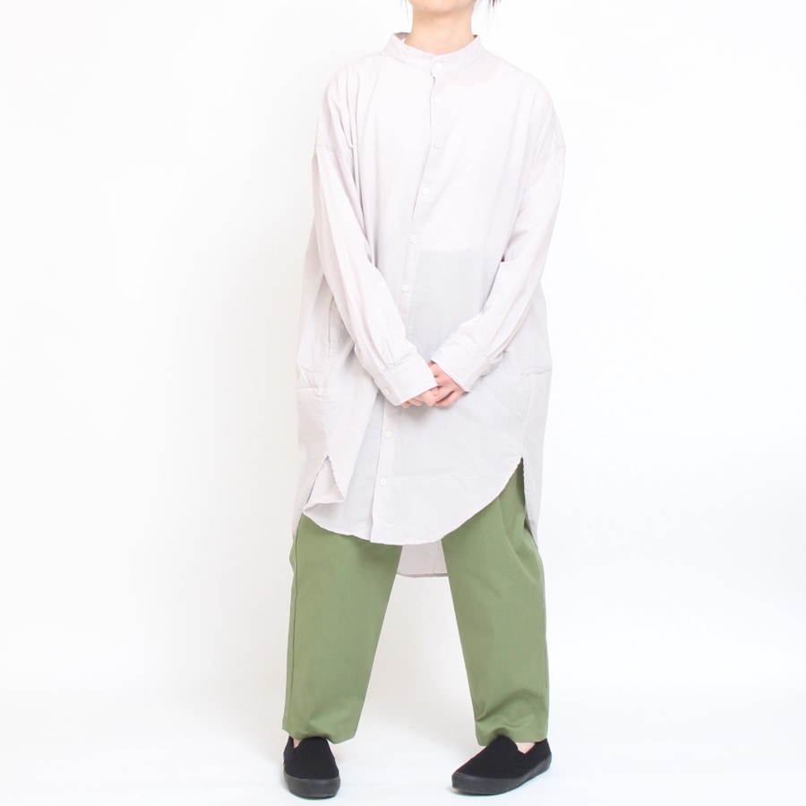 【WHITEのみ残り僅か】NARUふんわりローンスミスロングシャツ