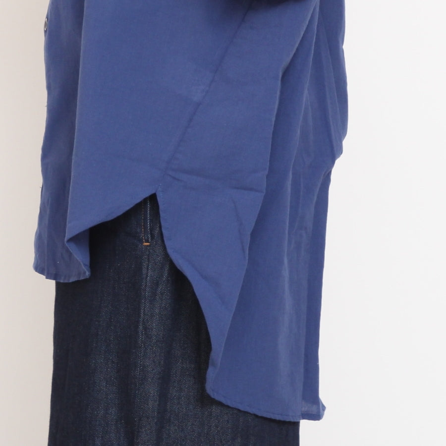 【30％OFF】【BLUEのみ ラスト1点】NARUふんわりローンスミスシャツ