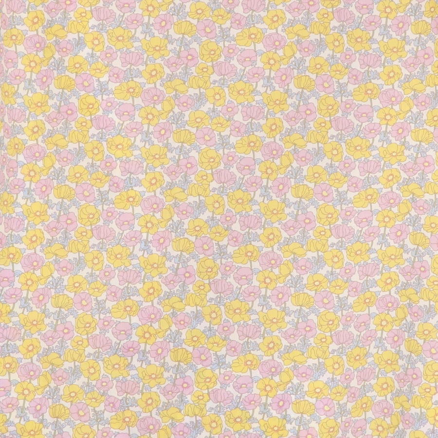 【30％OFF】【YELLOWサイズ１のみ　ラスト１点】リバティチューリップ袖ブラウス(2405)