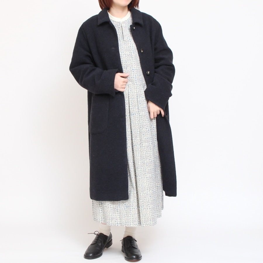 【再値下げ・40%OFF】【CHACOAL GRAY ラスト1点】裏リバティステンカラーコート(2410)