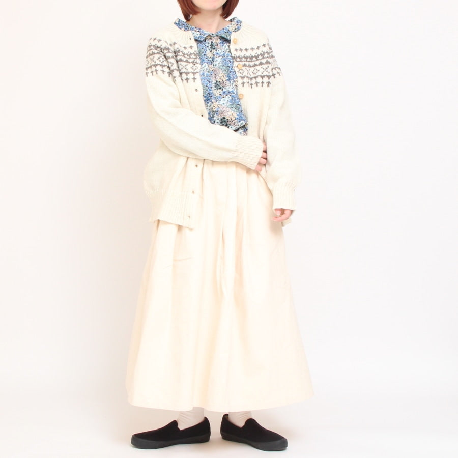D.M.Gフランネルマキシ丈スカート