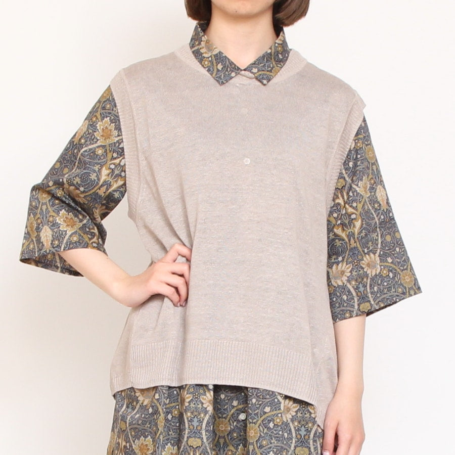 【40%OFF】【ラスト1点ずつ】Mao madeリネンAラインベスト