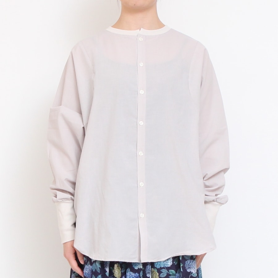 【30％OFF】【WHITE ラスト１点】NARUミルドシャツ24SS