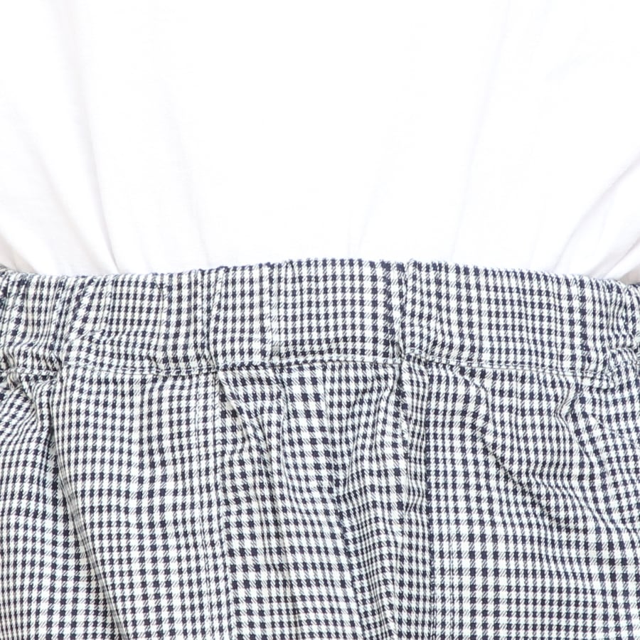【30％OFF】【ラスト１点】NARUインディゴチェックAラインスカート