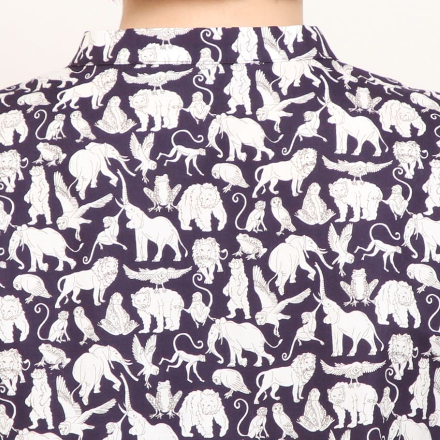 【20％OFF】【WINEサイズ２ ラスト1点】24animals長袖キーネックワンピース(2409)