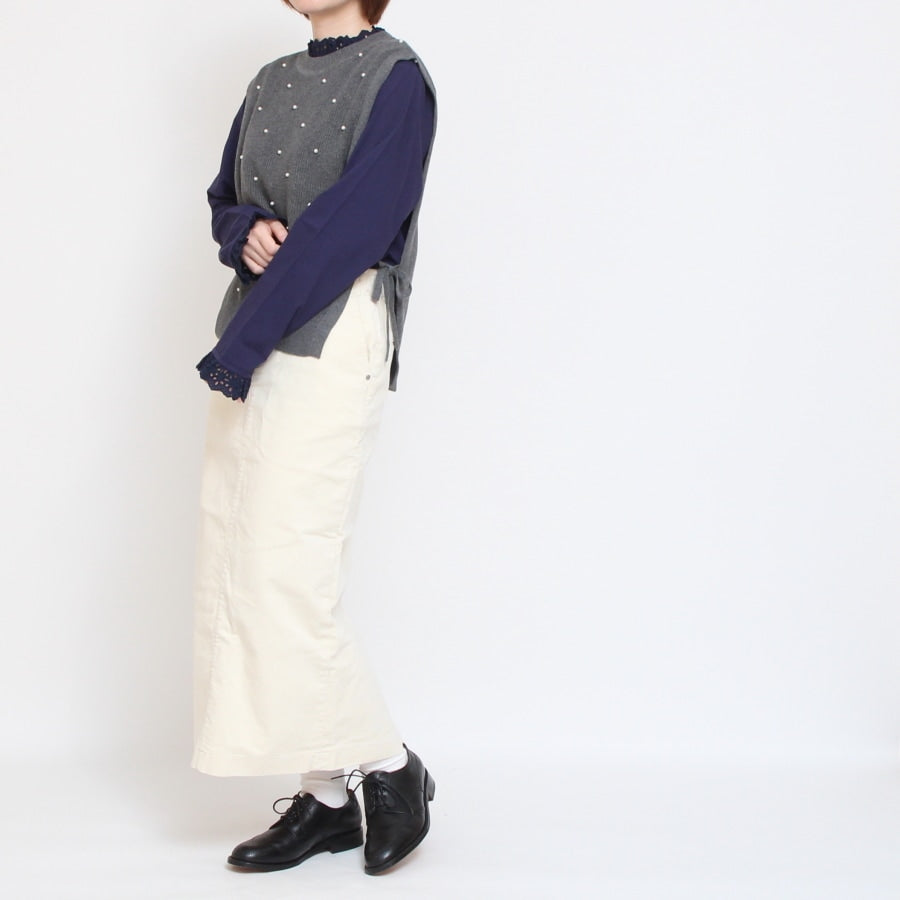 【50%OFF】sosottoパールニットベスト