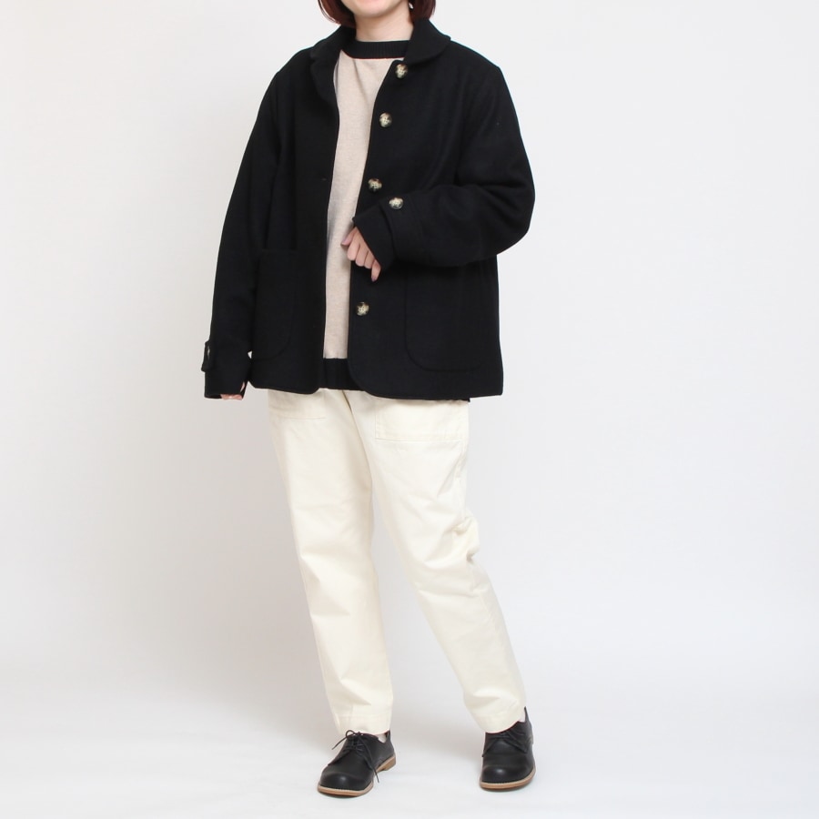 【20％OFF】【BLACKのみ ラスト1点】裏リバティショールカラージャケット(2410)