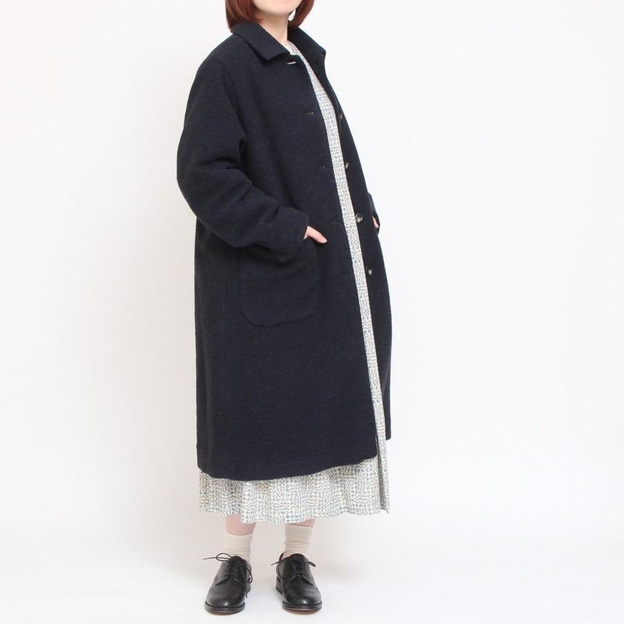 【再値下げ・40%OFF】【CHACOAL GRAY ラスト1点】裏リバティステンカラーコート(2410)