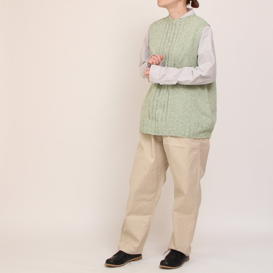【30％OFF】OTA KNITコットンリネンシルクネップベスト