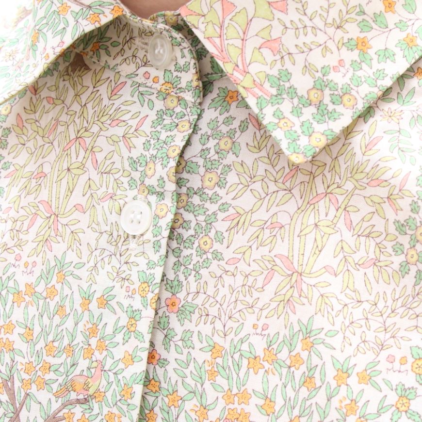 【20%OFF】【残り僅か】HOKKOH 7分袖レギュラーシャツ(2506)
