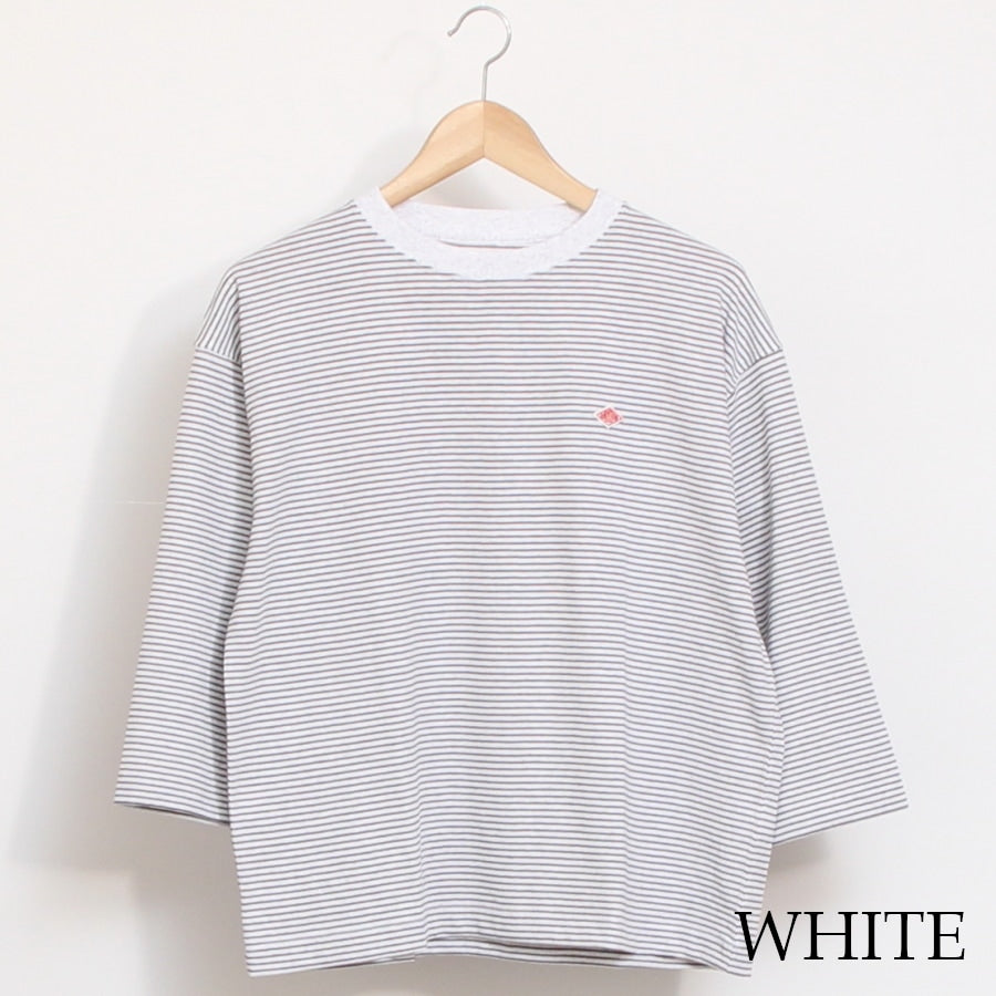 【GRAYのみ ラスト1点】DANTONクルーネック7分袖Tシャツ