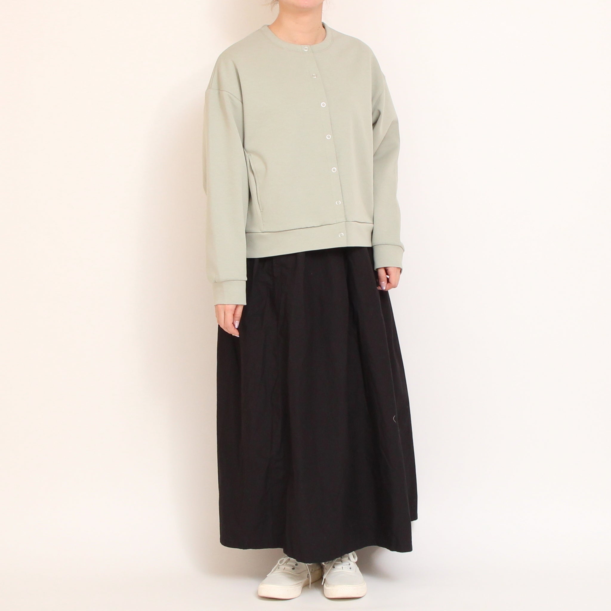 Pont de Chalonsドロップスナップ釦カーディガン