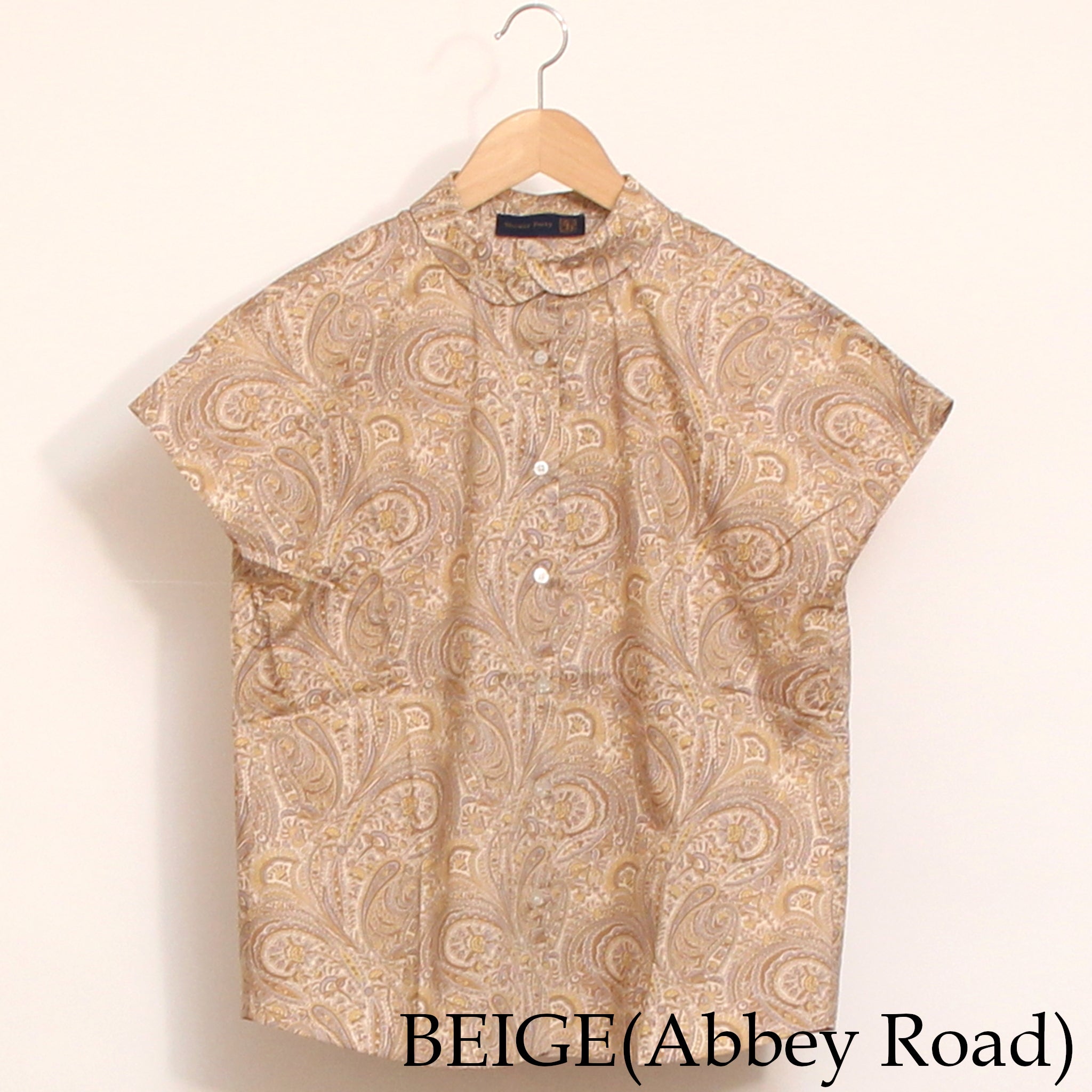 【8/31まで期間限定20%OFF】【Online shopのみ！ BLUEラスト1点】リバティ半袖クロスカラーシャツ(2606)