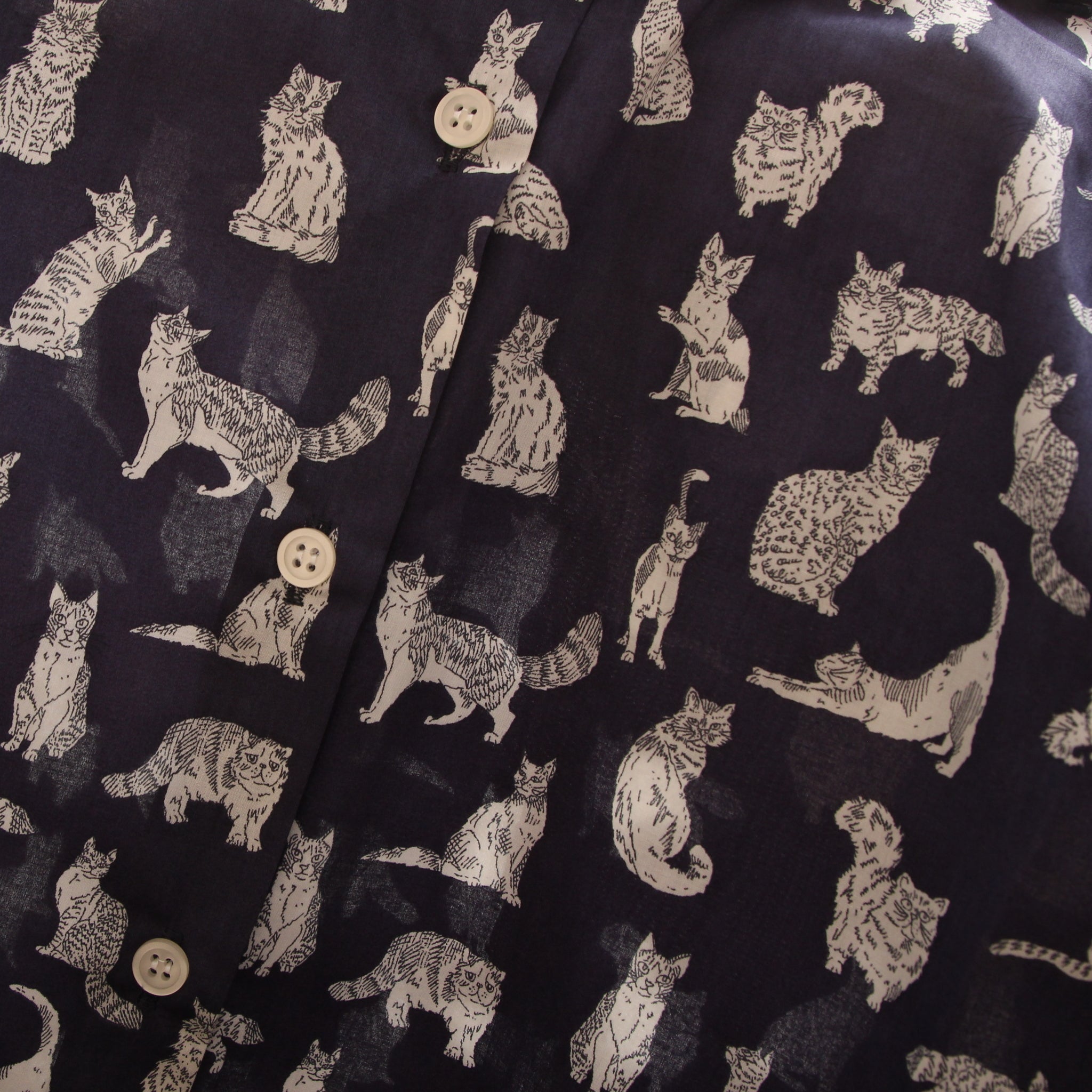 【8/31まで期間限定20%OFF】【Online shopのみ！ BLUEラスト1点】リバティ半袖クロスカラーシャツ(2606)