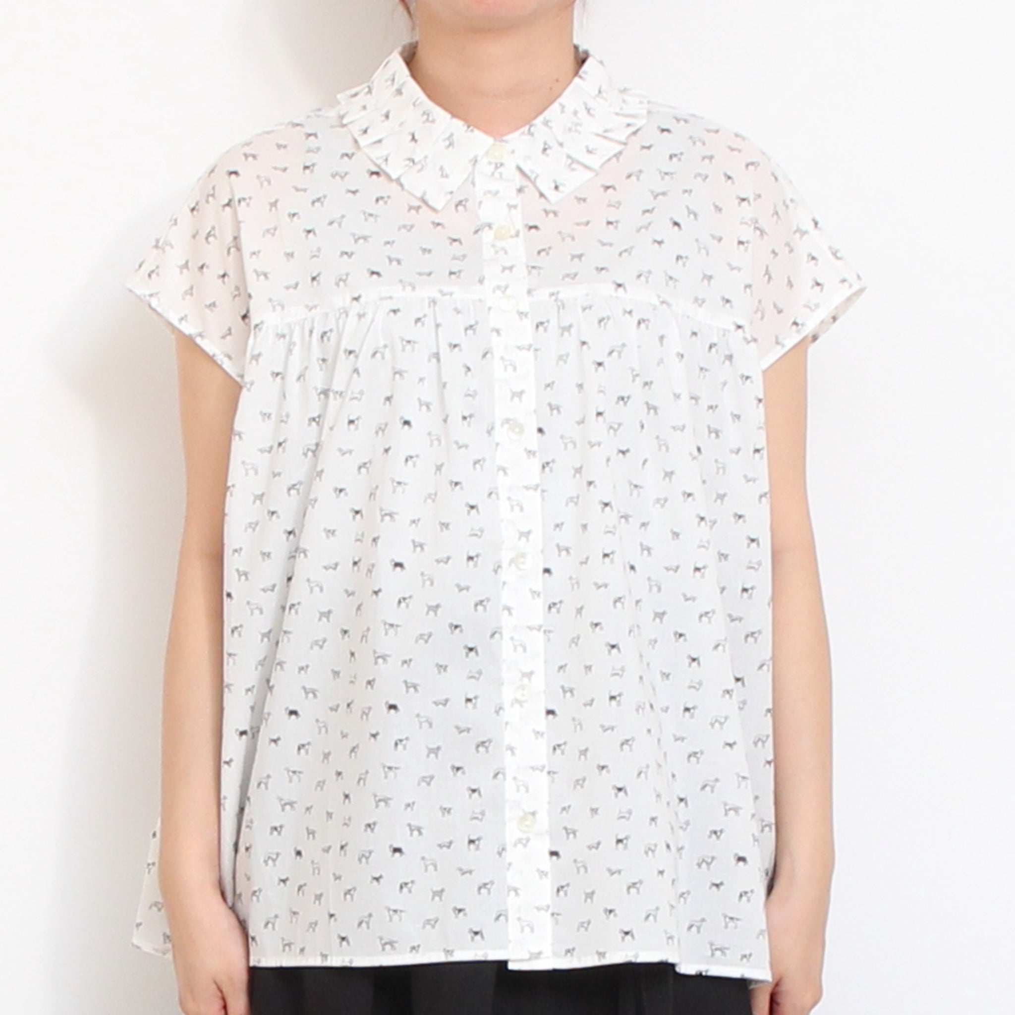 sosotto LIBERTYタックカラーシャツ