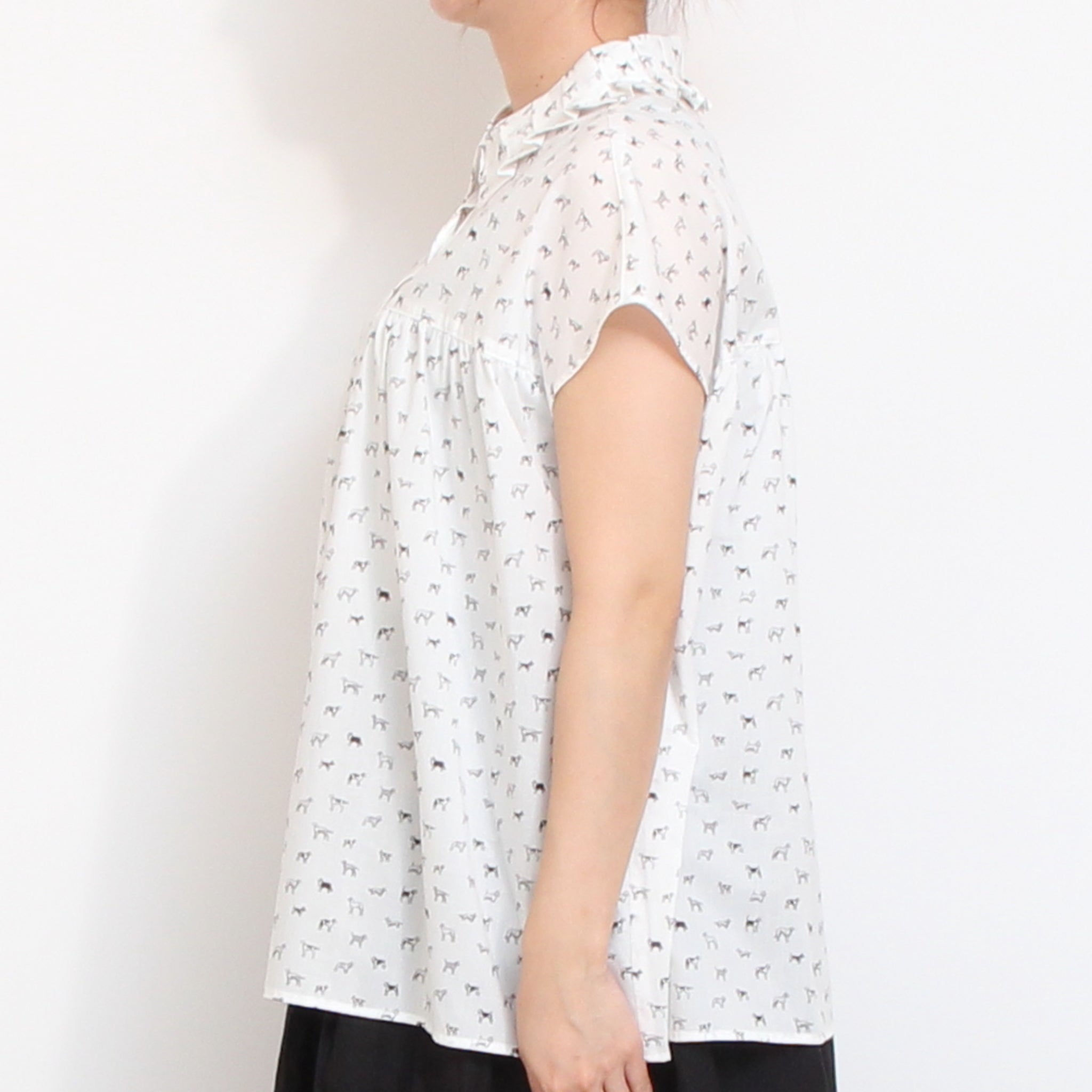 sosotto LIBERTYタックカラーシャツ