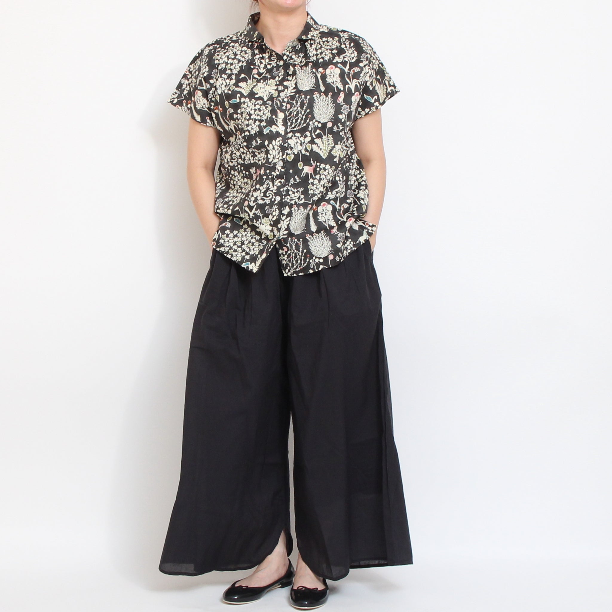 【本店限定商品】リバティワイドショールスキッパーシャツ2605