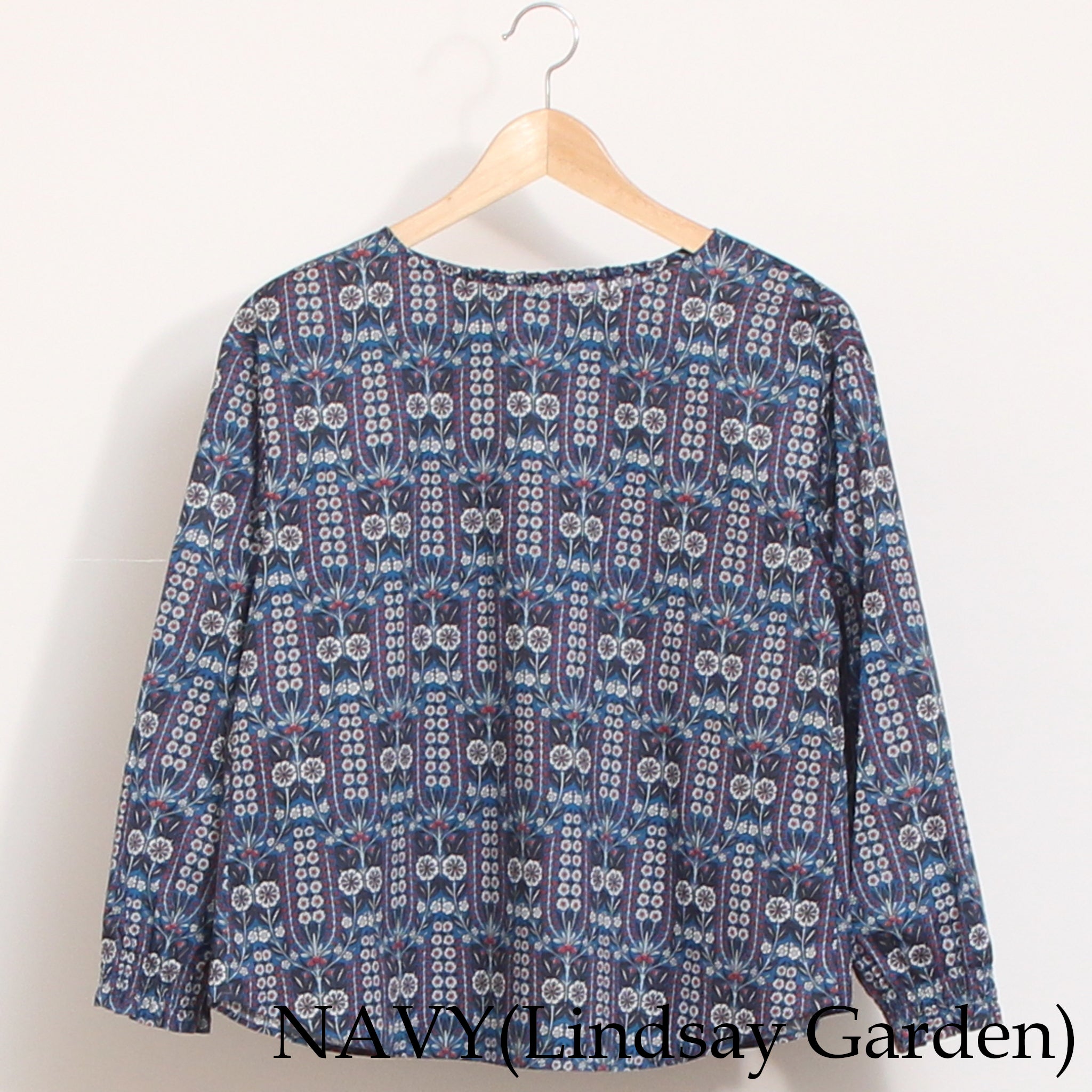 【20%OFF】【NAVYのみ ラスト1点】【本店限定商品】LIBERTYボートネックシャーリングプルオーバー