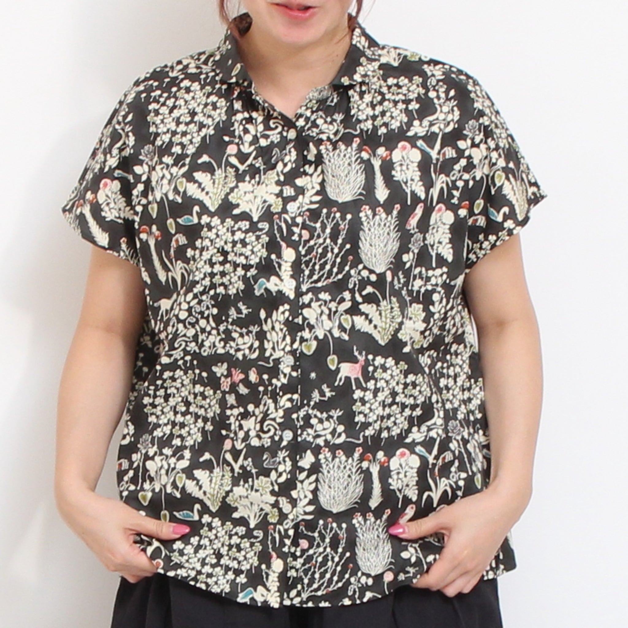 【本店限定商品】リバティワイドショールスキッパーシャツ2605