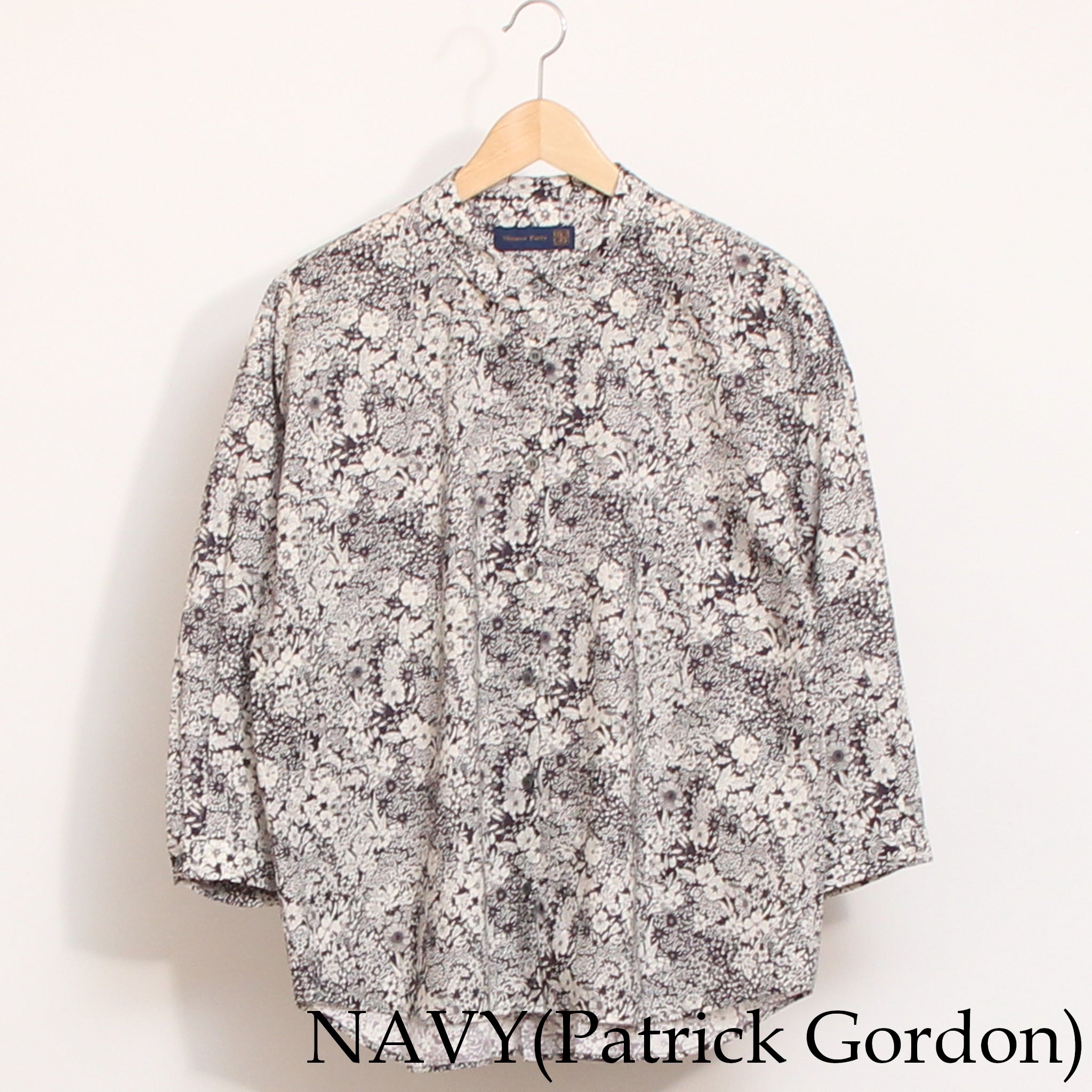 【NAVYのみ ラスト1点】コットンリヨセル7分袖ビッグシャツ(2604)