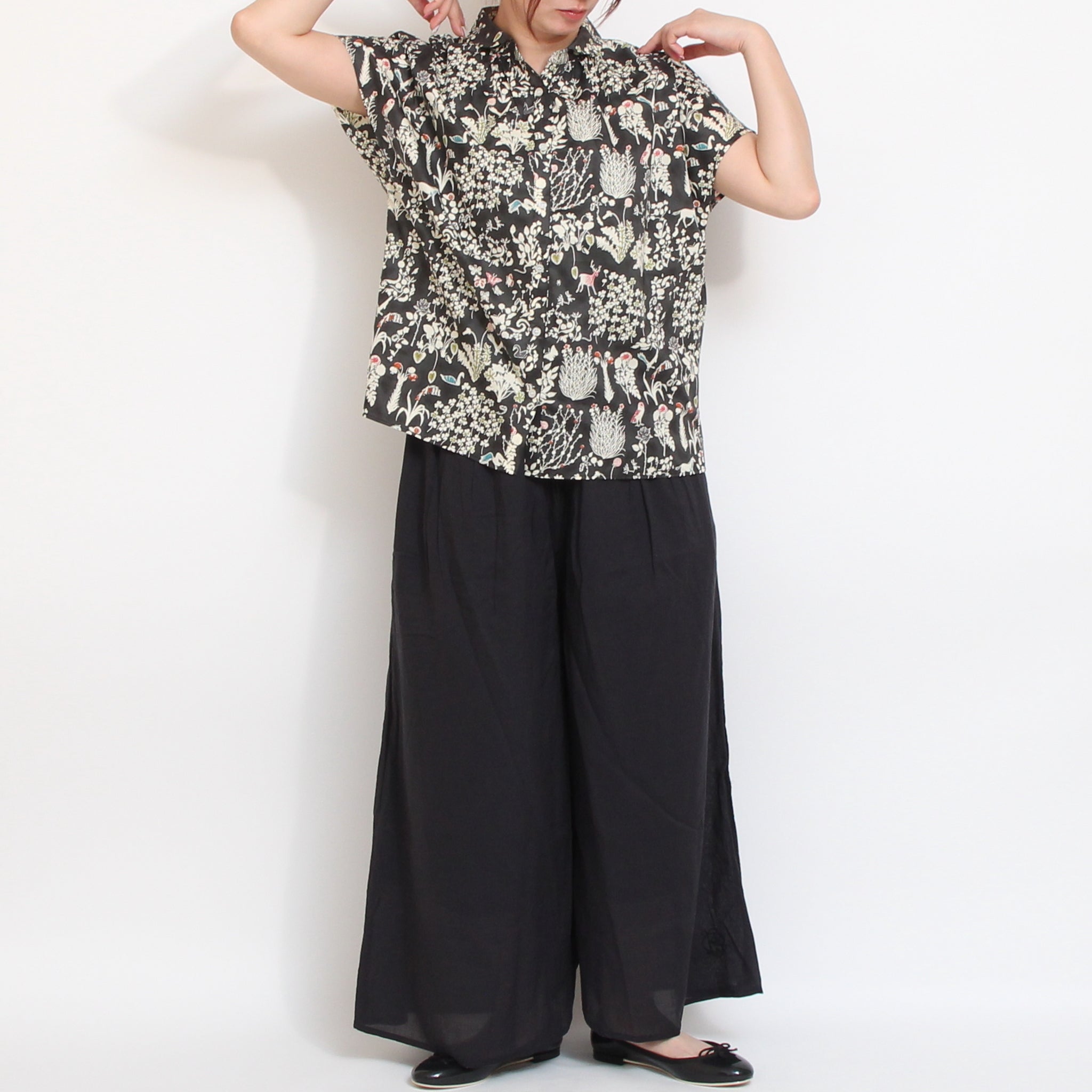 【本店限定商品】リバティワイドショールスキッパーシャツ2605
