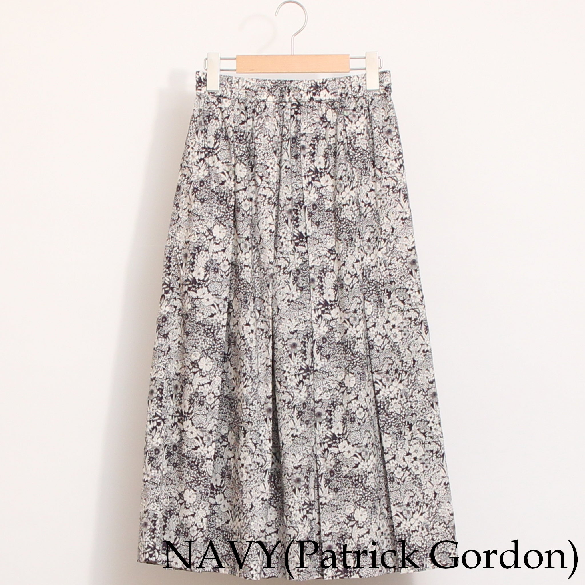 【期間限定20%OFF】【NAVYラスト１点】コットンリヨセルギャザースカート(2604)