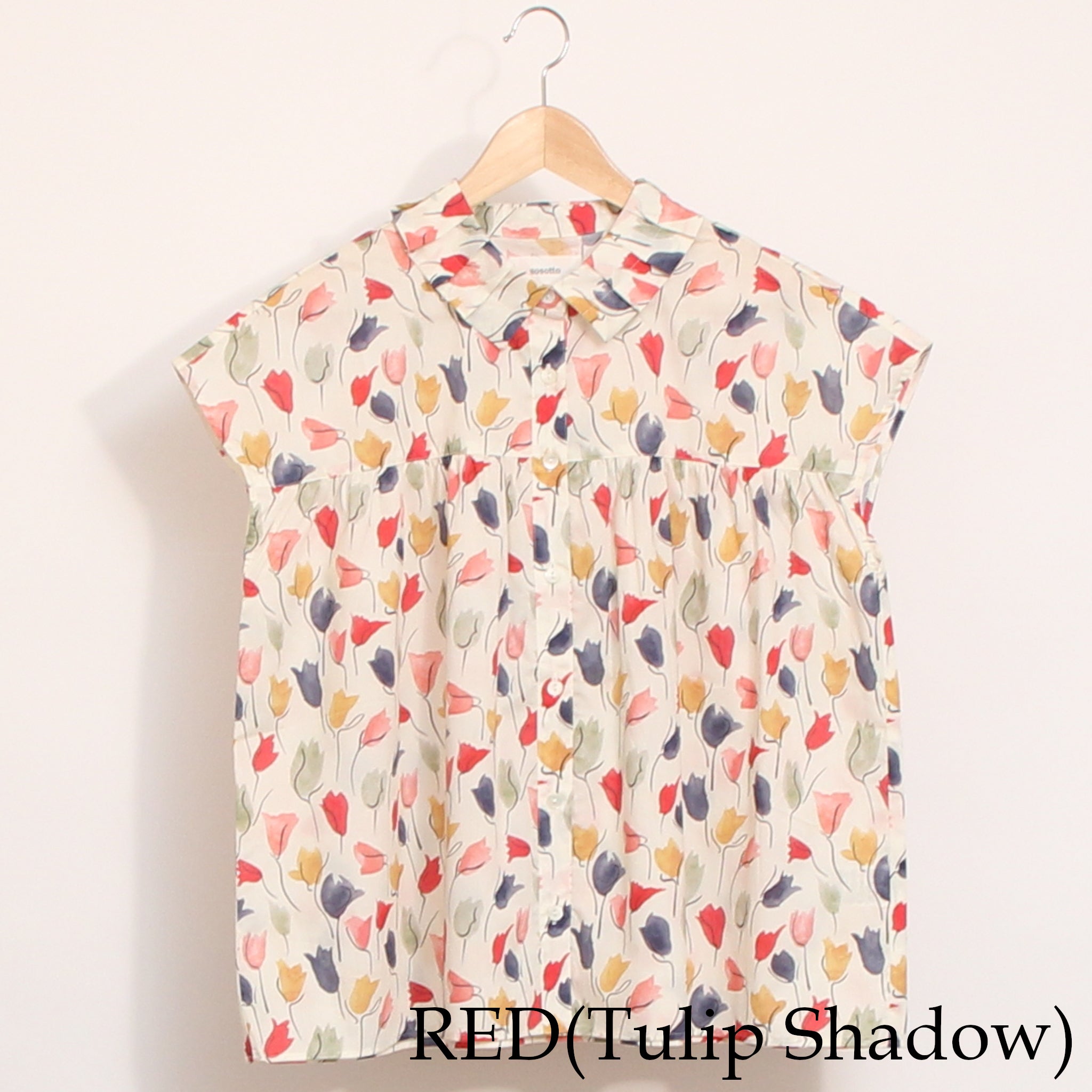 sosotto LIBERTYタックカラーシャツ