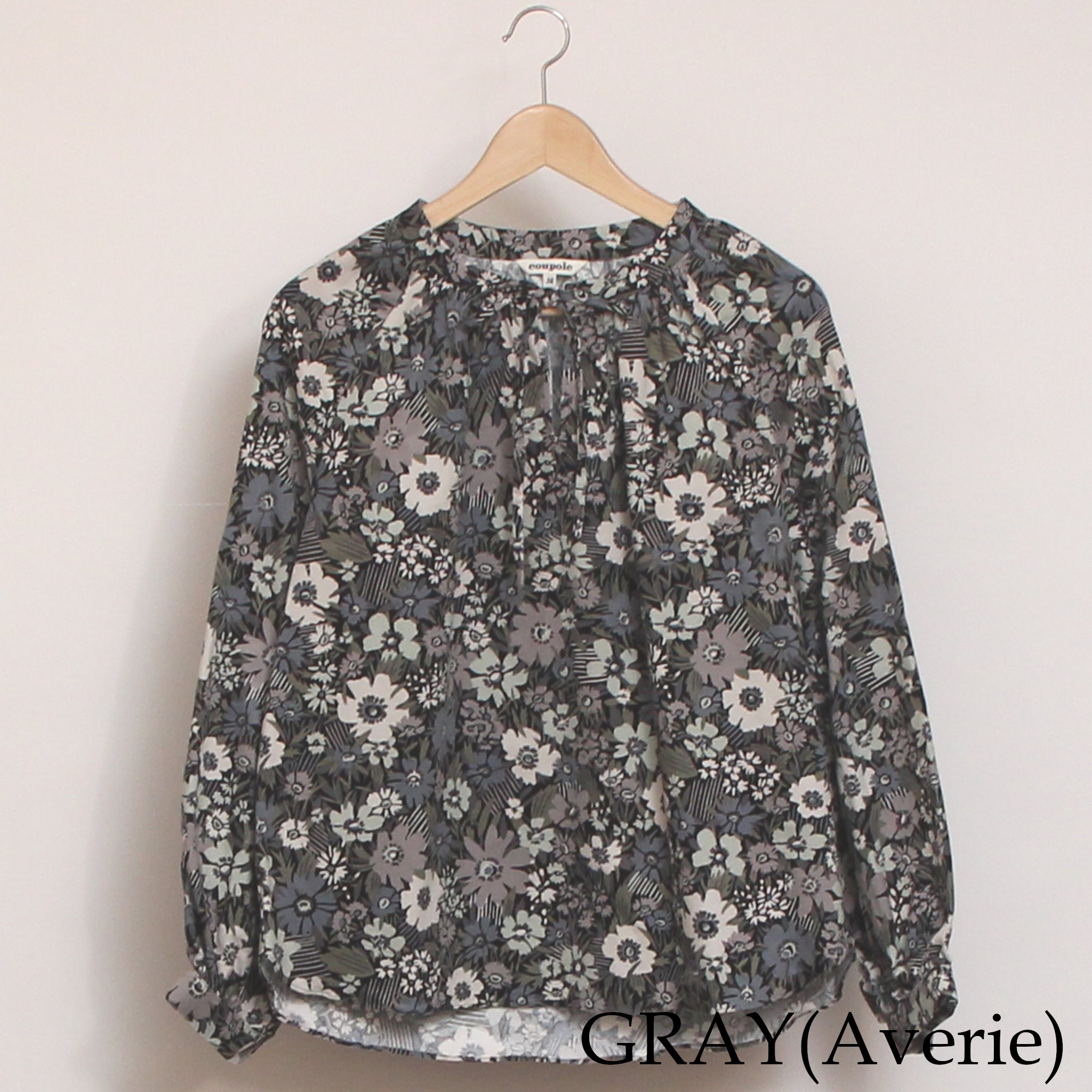 【再値下げ・50％OFF】【BLUEのみ ラスト1点】コーデュロイLIBERTYクルーリボンプルオーバー